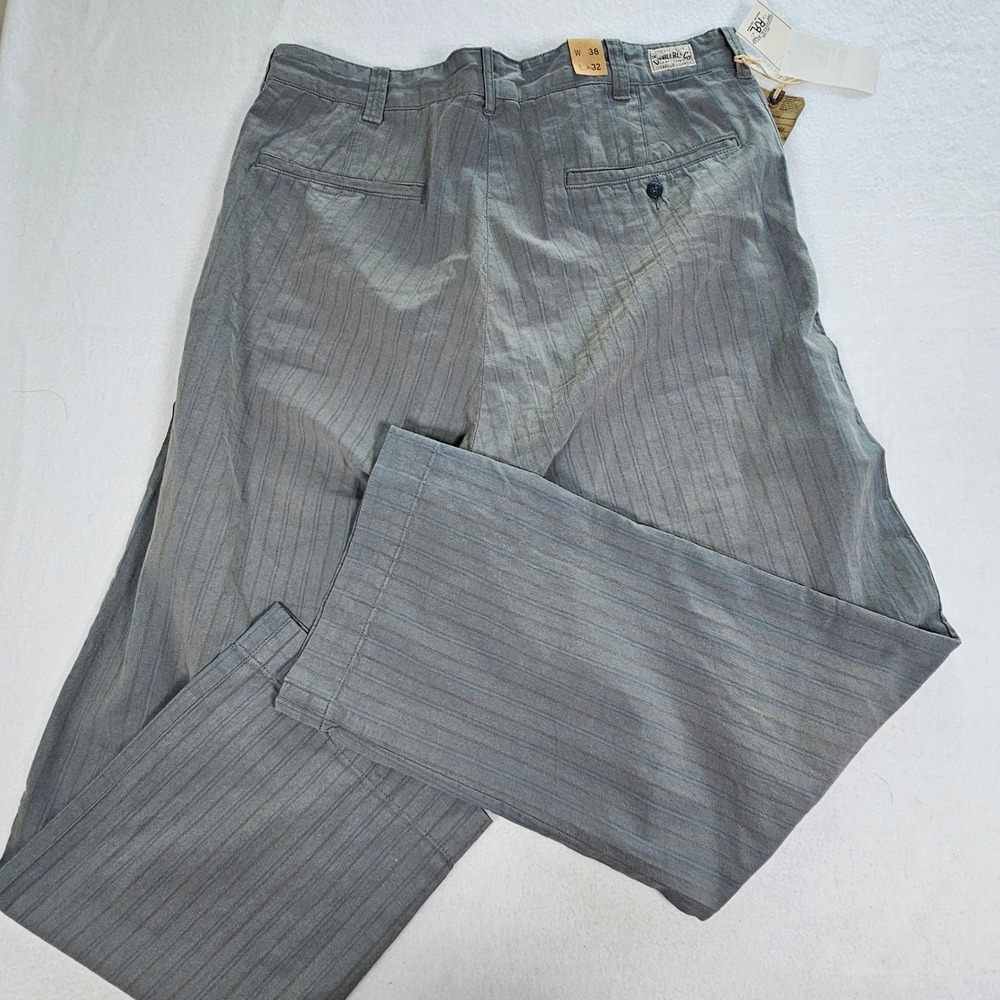RRL Ralph Lauren Field Fit Chino Pants Mens 38x32 Maitland Stripe Grey 395 MSRP - Picture 14 of 16